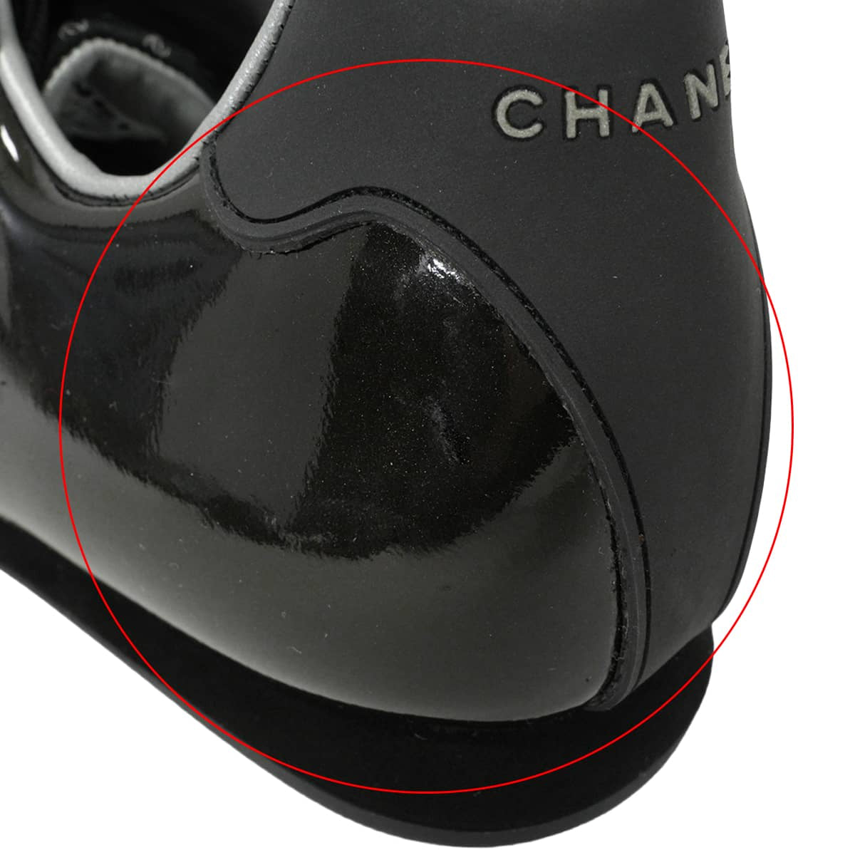 [Pre-loved] CHANEL sneakers Sports line Zip Lace Up COCO Mark Noir (Black) Patent leather/suede #36 G21654[LIKE NEW][Authentic]