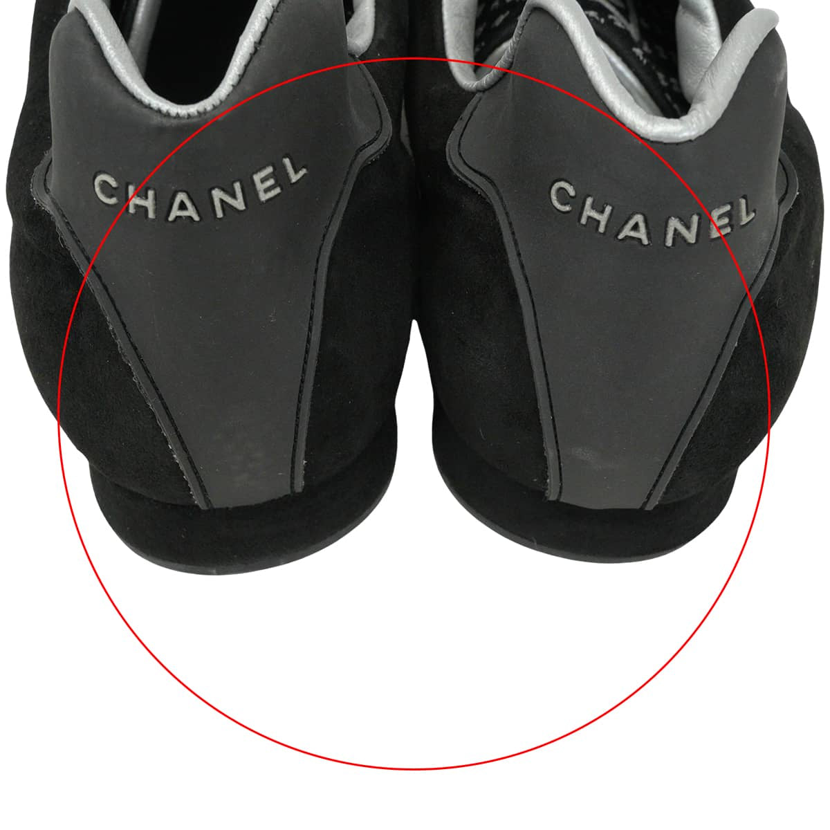 [Pre-loved] CHANEL sneakers Sport Line Slip On Low Cut COCO Mark Noir (Black) Suede/Mesh #36.5 G24335[LIKE NEW][Authentic]