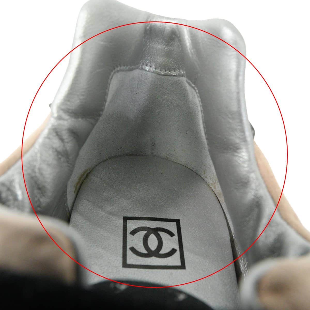 [Pre-loved] CHANEL slip on Sport Line Low Cut COCO Mark Pink/Noir (Black) Suede/Mesh G24335[LIKE NEW][Authentic]