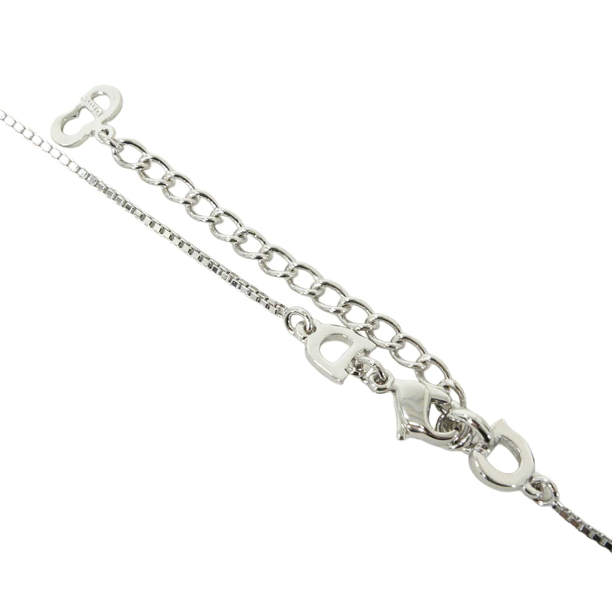 [Pre-loved] Dior necklace Vintage Heart Shaped Padlock Charm Silver Silver HW D20279[LIKE NEW][Authentic]