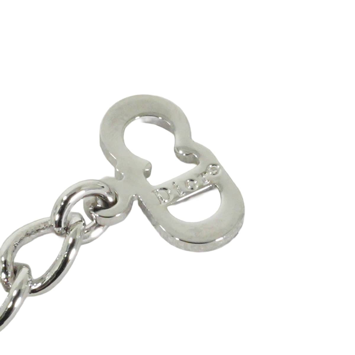 [Pre-loved] Dior necklace Vintage Heart Shaped Padlock Charm Silver Silver HW D20279[LIKE NEW][Authentic]