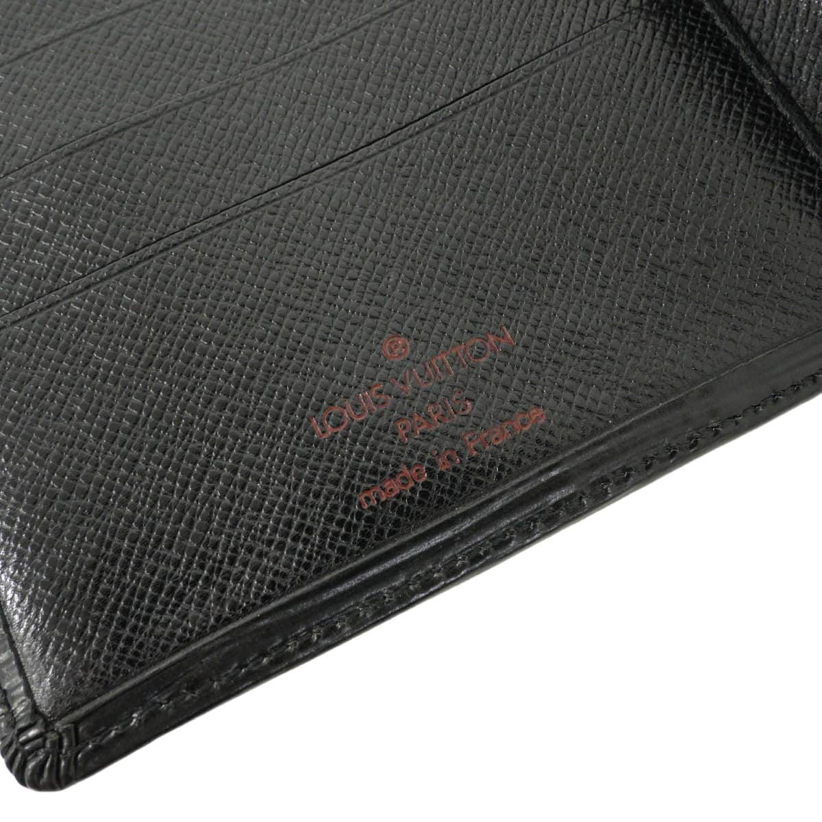LOUIS VUITTON Bi-fold wallet Porte Billet Compact Noir (Black) Epi Gold HW M63552[ALMOST NEW][Authentic]
