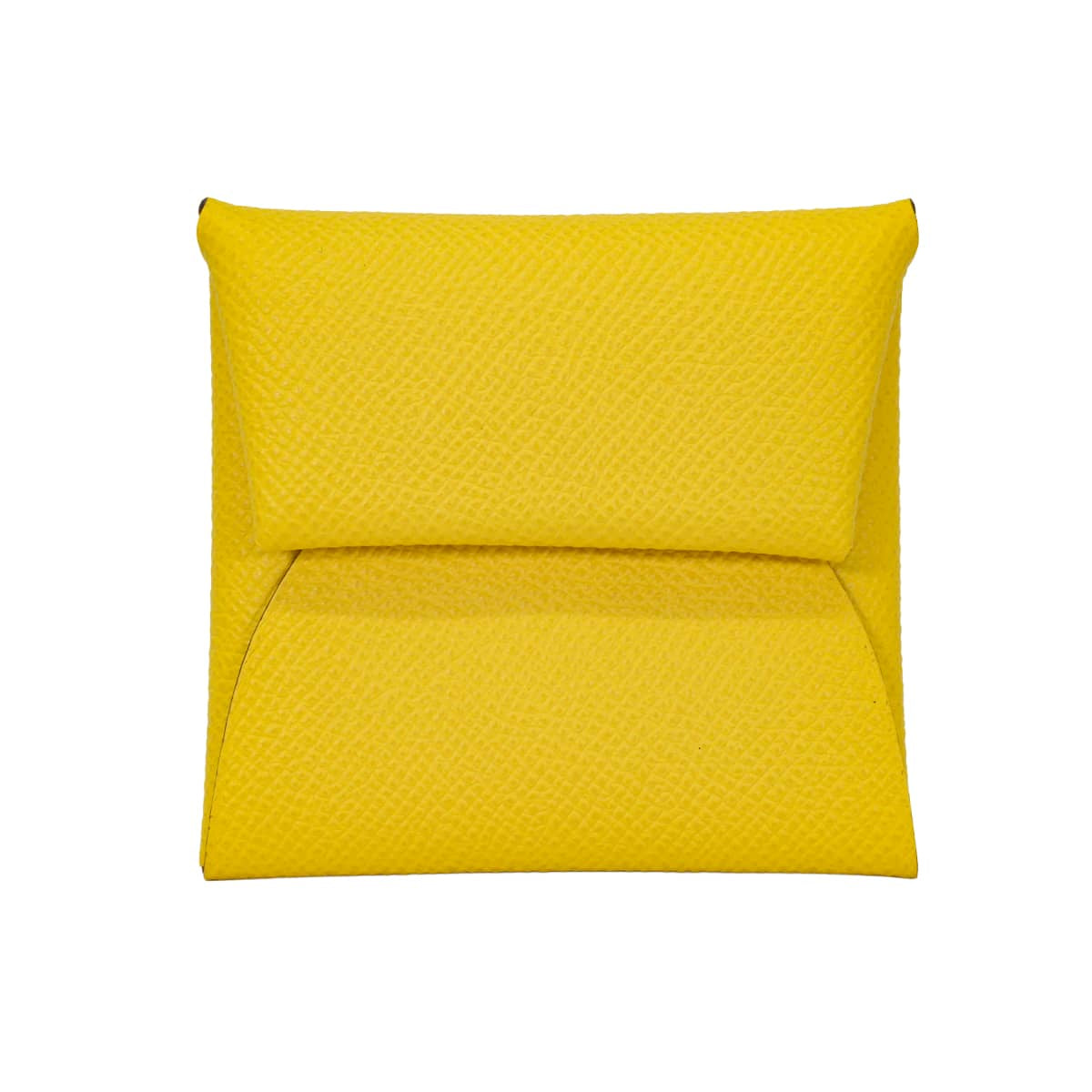 HERMES change purse Bastia Jaune de Naples Veau Epsom Silver HW Stamp U[EXCELLENT][Authentic]