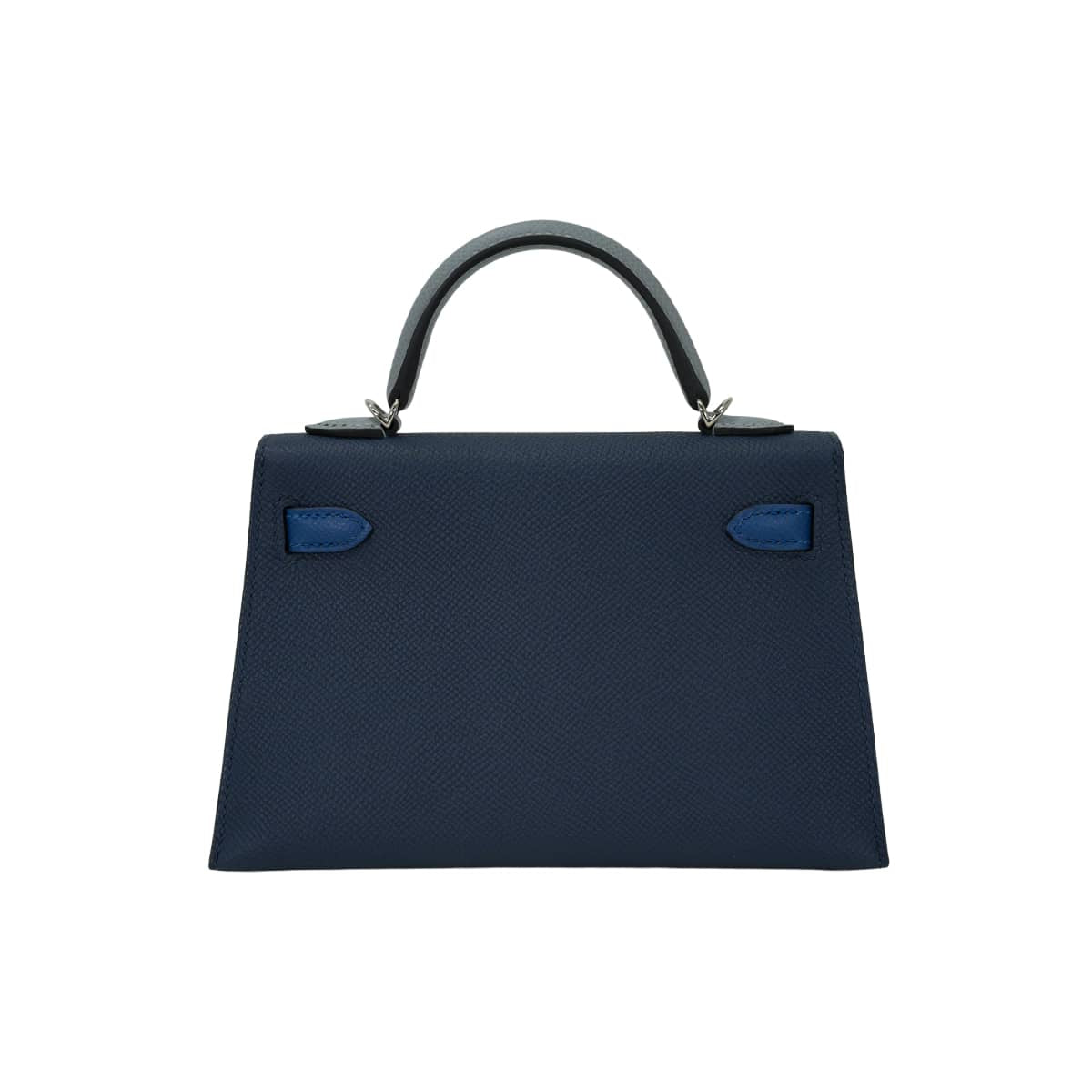 HERMES Shoulder bag Kelly mini 2 Kelly20 Tricolor Bleu Abysse/Blue Tie/Gris Pantin Veau Epsom Silver HW Stamp G[BRAND NEW][Authentic]