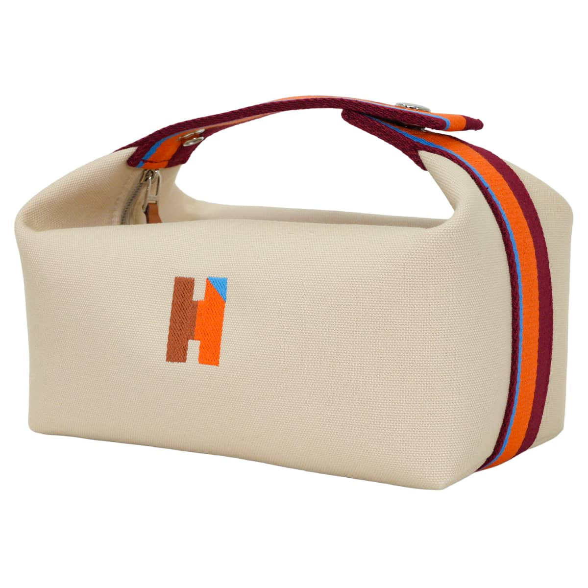 HERMES Handbag Bride a Brac PM H Pavillon Naturel/Multicolor Toile Silver HW[BRAND NEW][Authentic]
