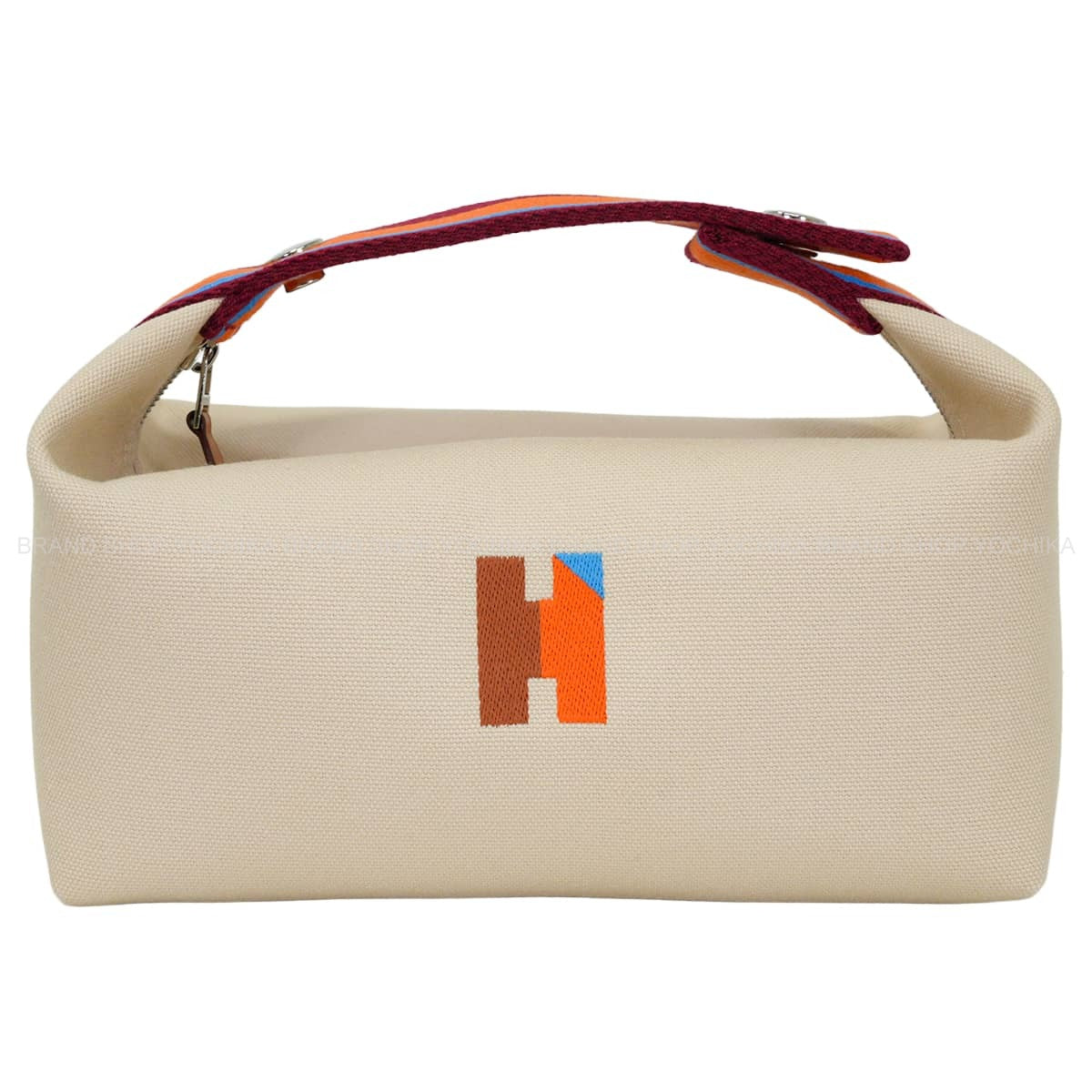 HERMES Handbag Bride a Brac PM H Pavillon Naturel/Multicolor Toile Silver HW[BRAND NEW][Authentic]