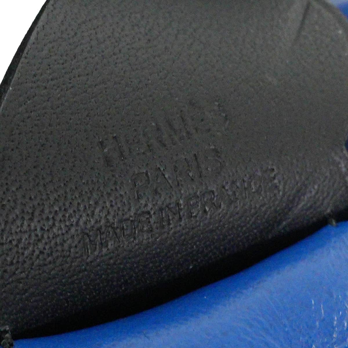 HERMES bag charm Rodeo Pegasus PM Bleu France/Noir (Black)/Craie Agneau Milo/Veau Swift Stamp U[EXCELLENT][Authentic]