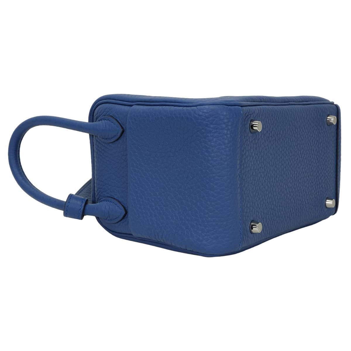 HERMES Shoulder bag Lindy mini 20 Blue Tie Taurillon Clemence Silver HW Stamp K[BRAND NEW][Authentic]