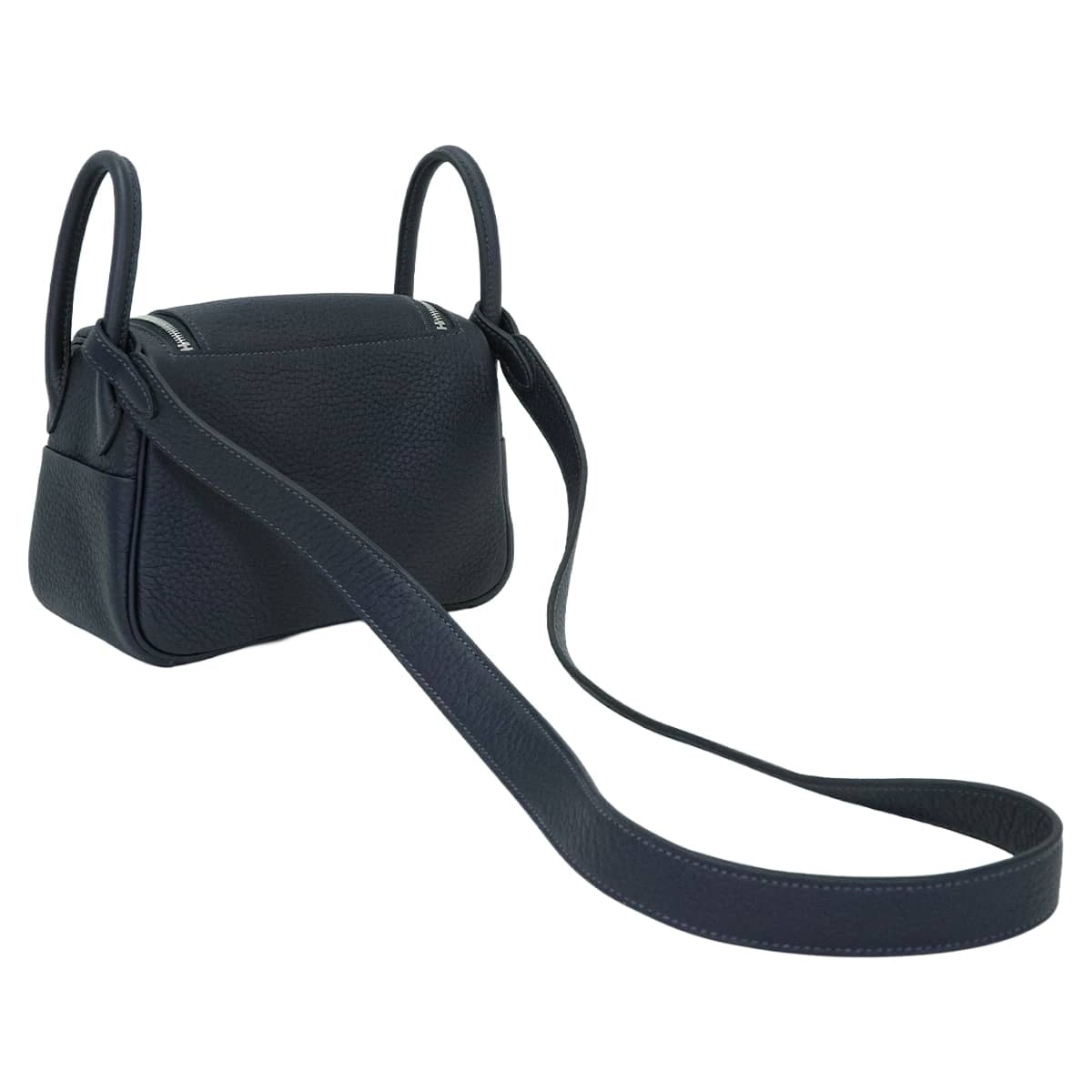 HERMES Shoulder bag Lindy mini 20 Caban Taurillon Clemence Silver HW Stamp G[BRAND NEW][Authentic]