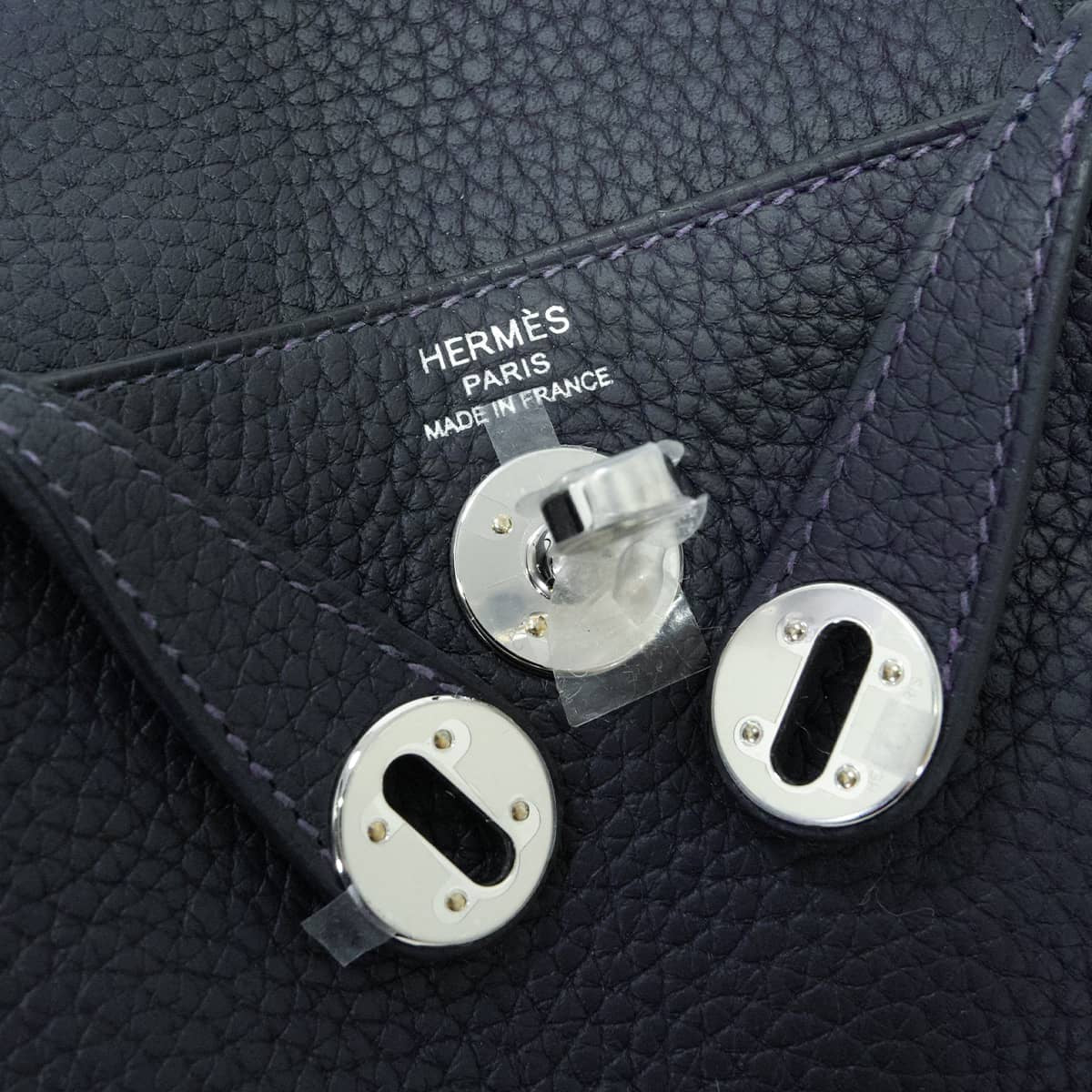 HERMES Shoulder bag Lindy mini 20 Caban Taurillon Clemence Silver HW Stamp G[BRAND NEW][Authentic]