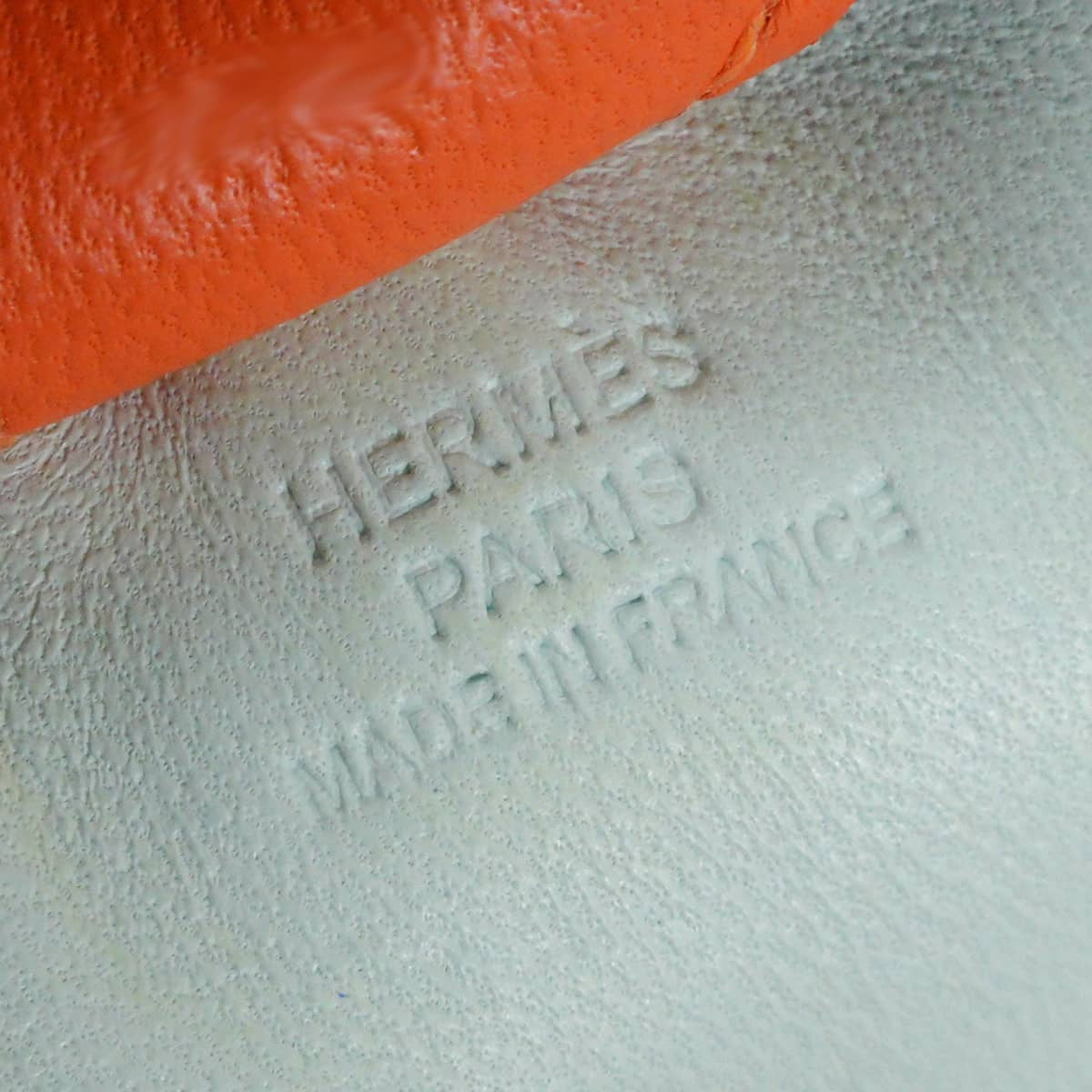 HERMES bag charm Rodeo PM Vert Peppermint/Bleu Hydra/Feu Orange Agneau Milo Stamp G[BRAND NEW][Authentic]