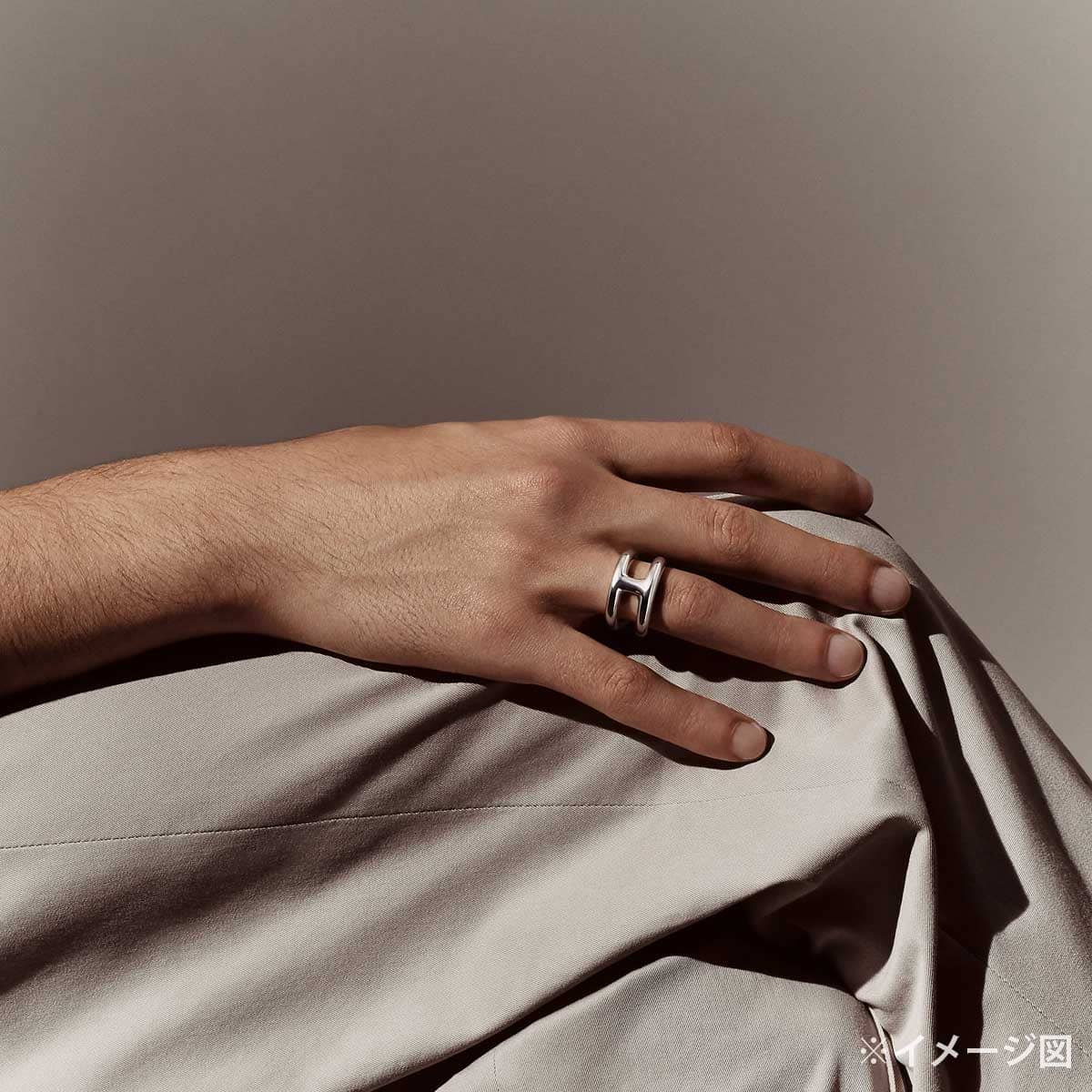 HERMES ring Osmose PM Silver Silver925 (SV925 Ag925) #51[BRAND NEW][Authentic]