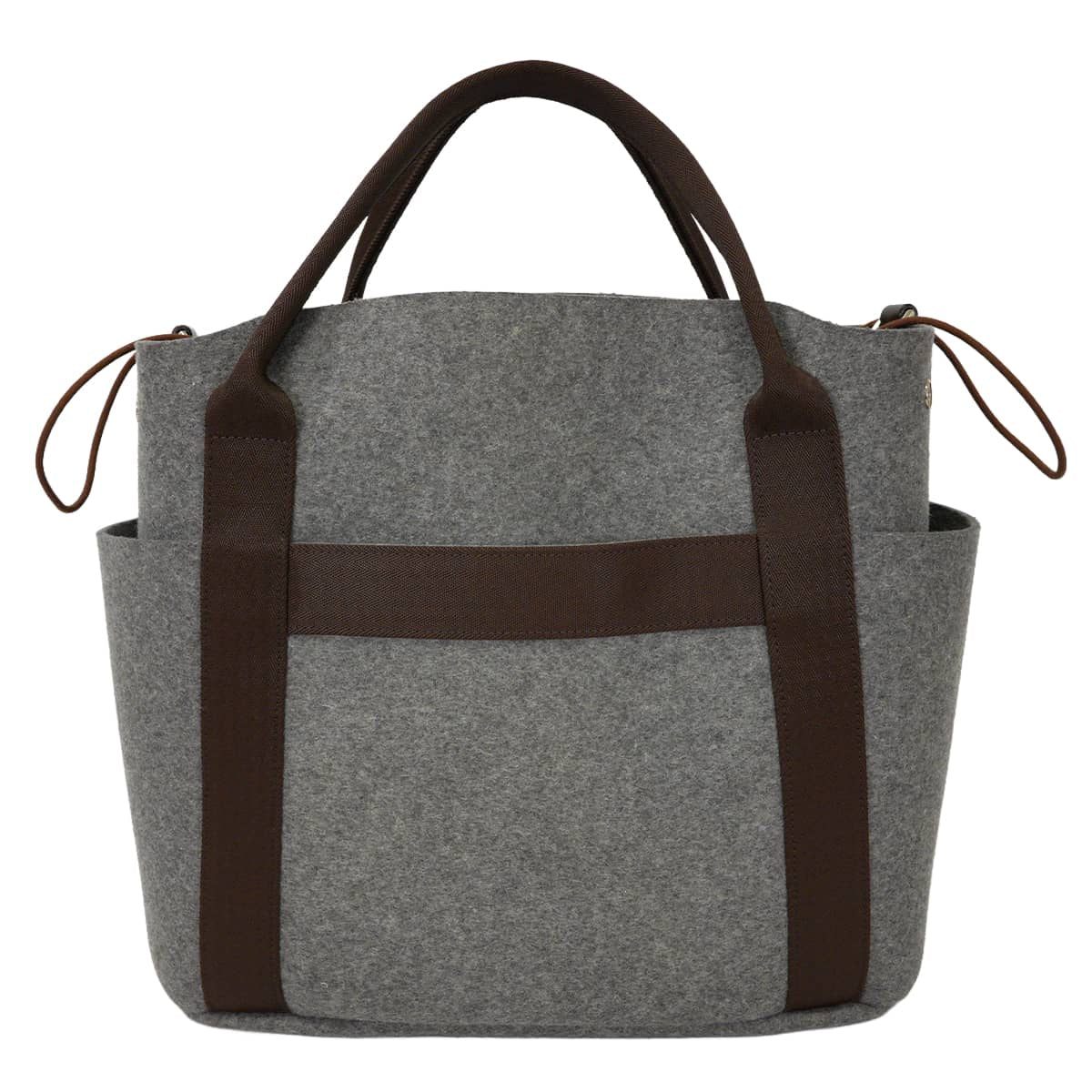 [Pre-loved] HERMES Handbag Sac de Pansage GroomGrimoyant/Ebene Feutre(Felt) Bridle leather Silver HW Stamp Y[LIKE NEW][Authentic]