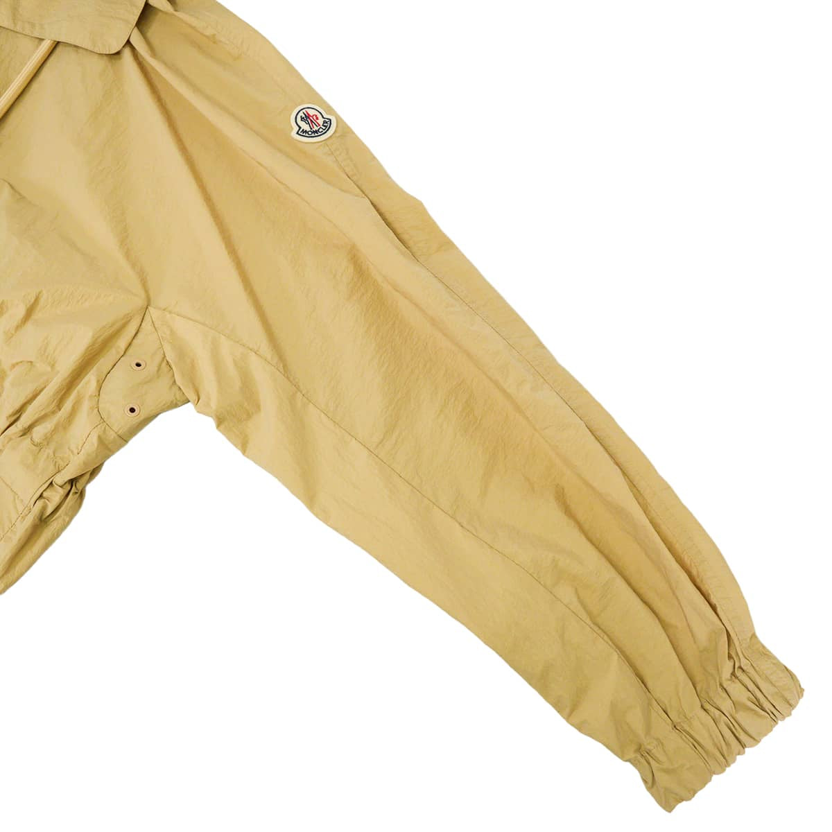 MONCLER Long jacket with hood by Sologne Giubbotto Beige Nylon Silver HW[EXCELLENT][Authentic]
