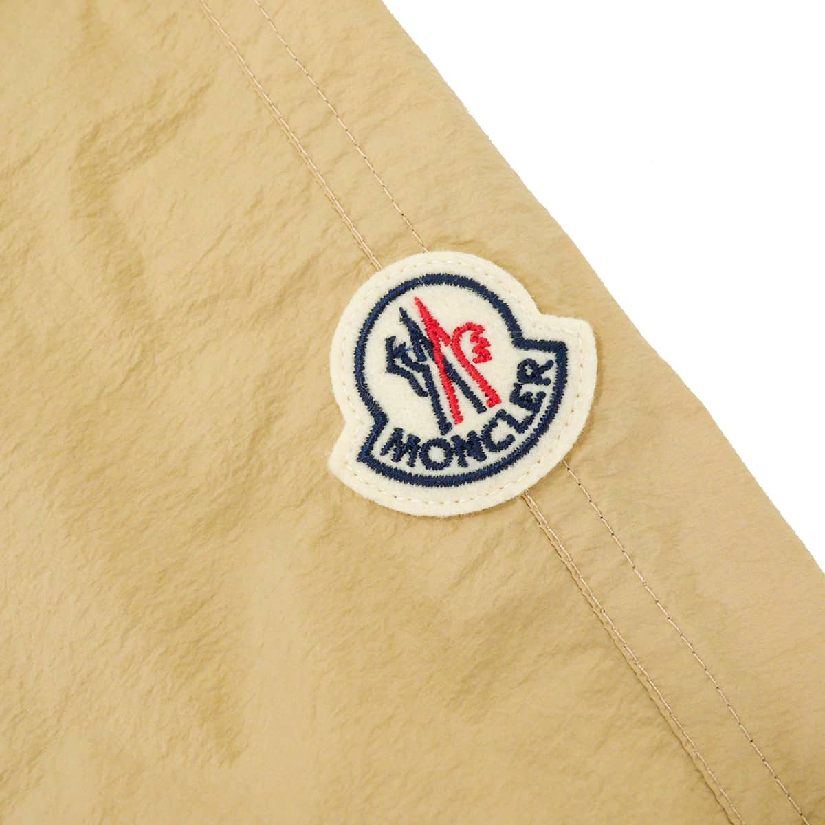 MONCLER Long jacket with hood by Sologne Giubbotto Beige Nylon Silver HW[EXCELLENT][Authentic]