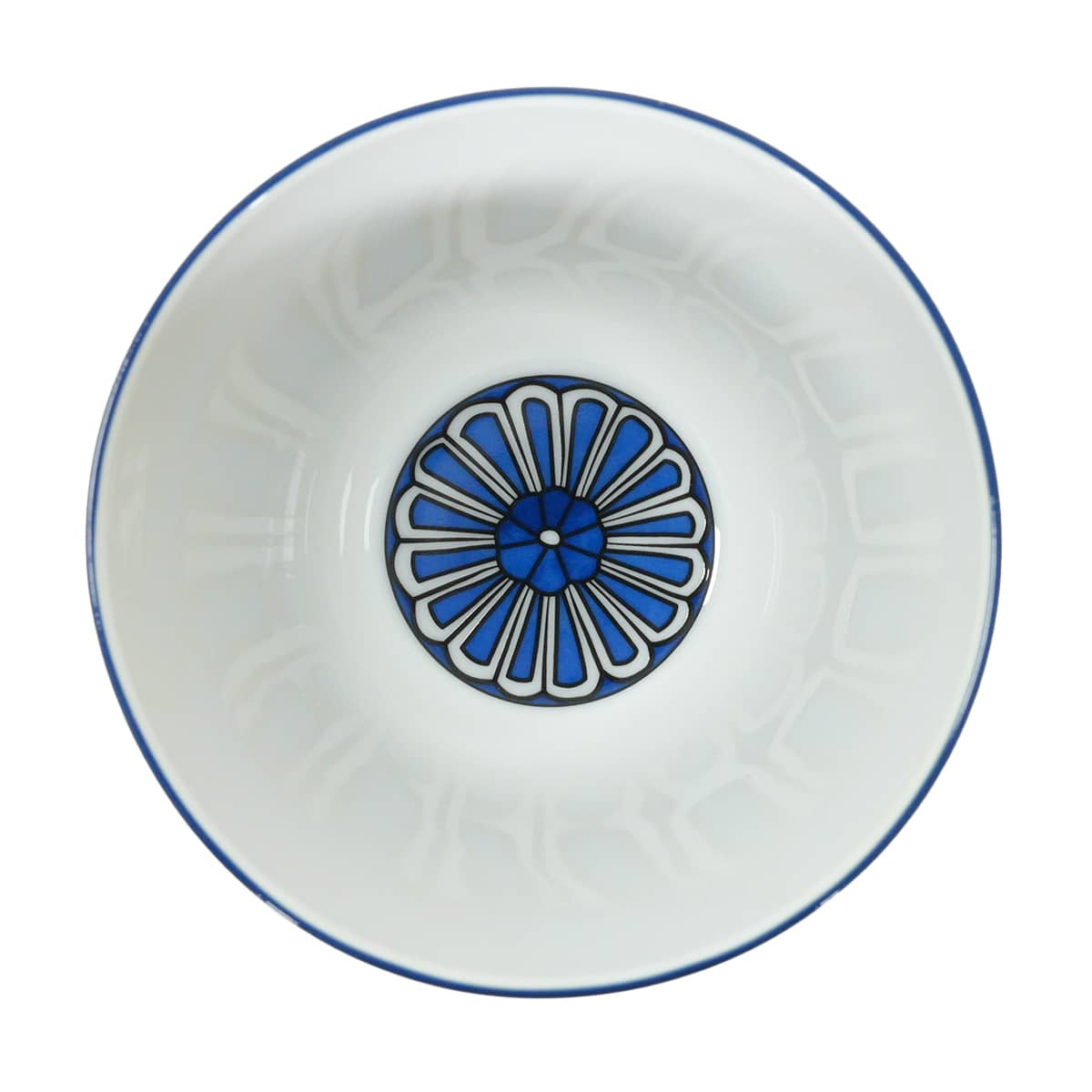 HERMES tableware Bowl Blue D'ailleurs Jaune/Blanc (White)/Blue Porcelain[BRAND NEW][Authentic]