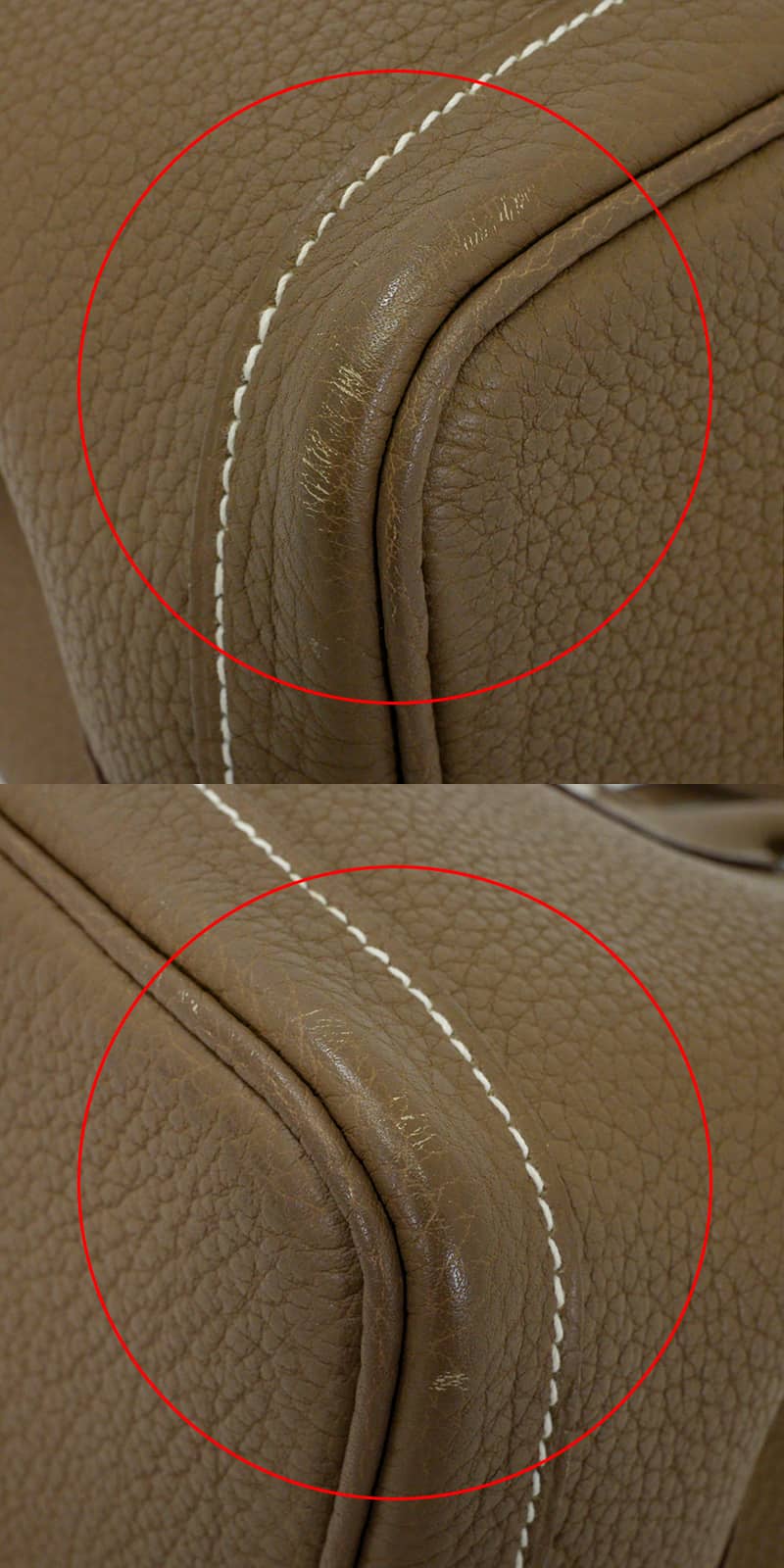 [Pre-loved] HERMES tote bag Garden Party 30 TPM All Leather Etoupe Veau Negonda Silver HW Stamp T[LIKE NEW][Authentic]
