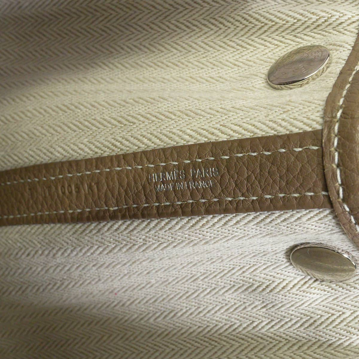 [Pre-loved] HERMES tote bag Garden Party 30 TPM All Leather Etoupe Veau Negonda Silver HW Stamp T[LIKE NEW][Authentic]