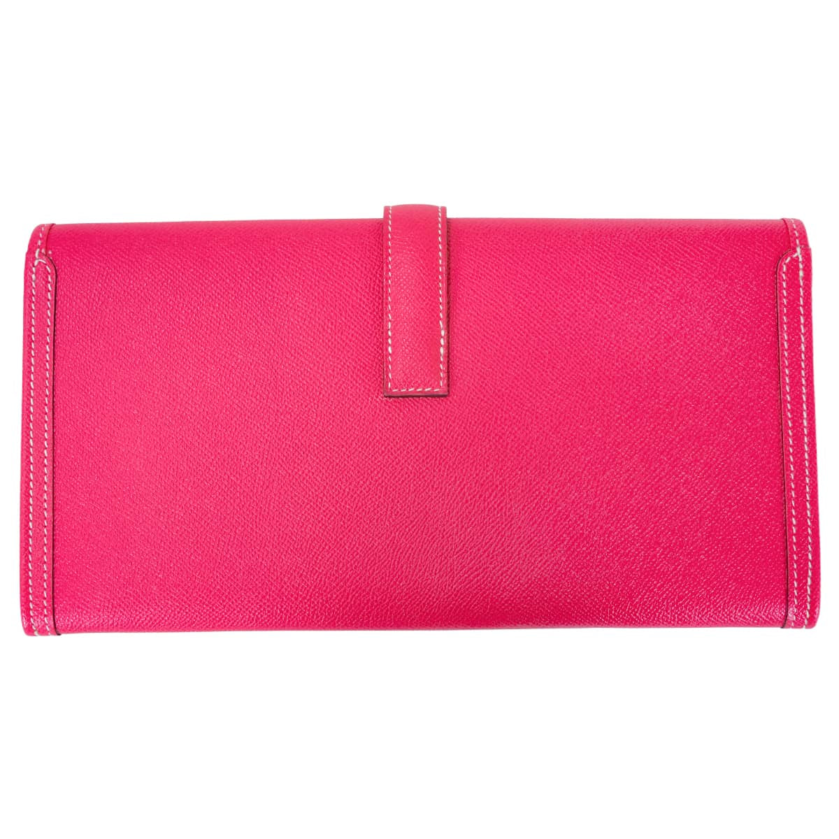 HERMES Clutch bag Jige Elan Rose Tyrien Veau Epsom Stamp T[EXCELLENT][Authentic]
