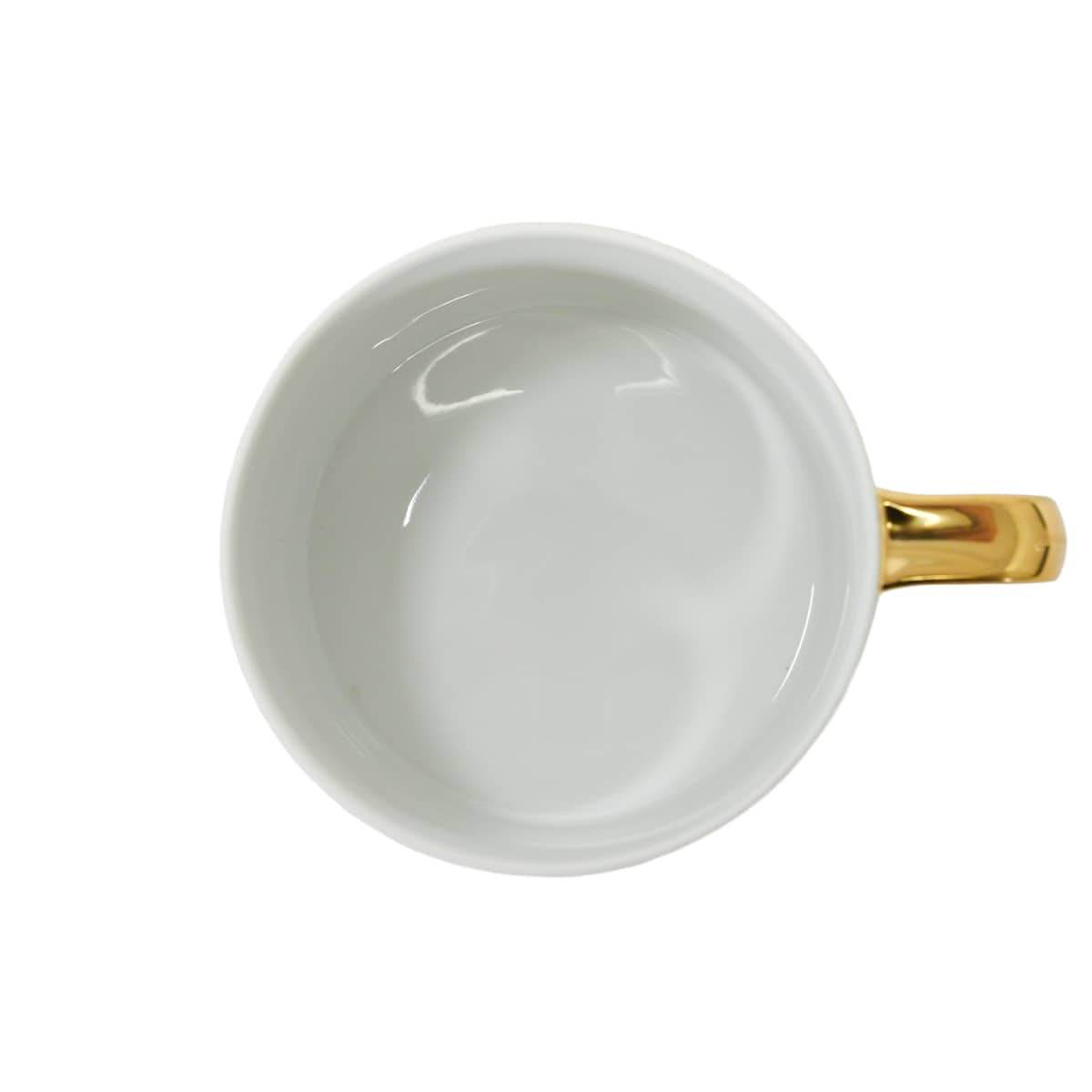 BVLGARI tableware Rosenthal Teacup & Saucer Dolce Deco Blanc (White)/Multicolor Porcelain[EXCELLENT][Authentic]
