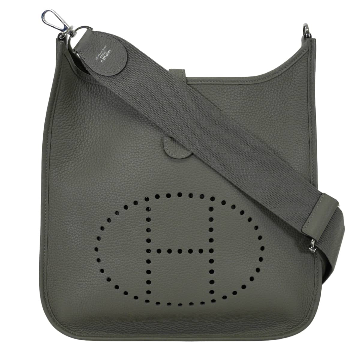 [Pre-loved] HERMES Shoulder bag Evelyne 29 PM Evelyne 3 Gris Meyer Taurillon Clemence Silver HW Stamp U[LIKE NEW][Authentic]