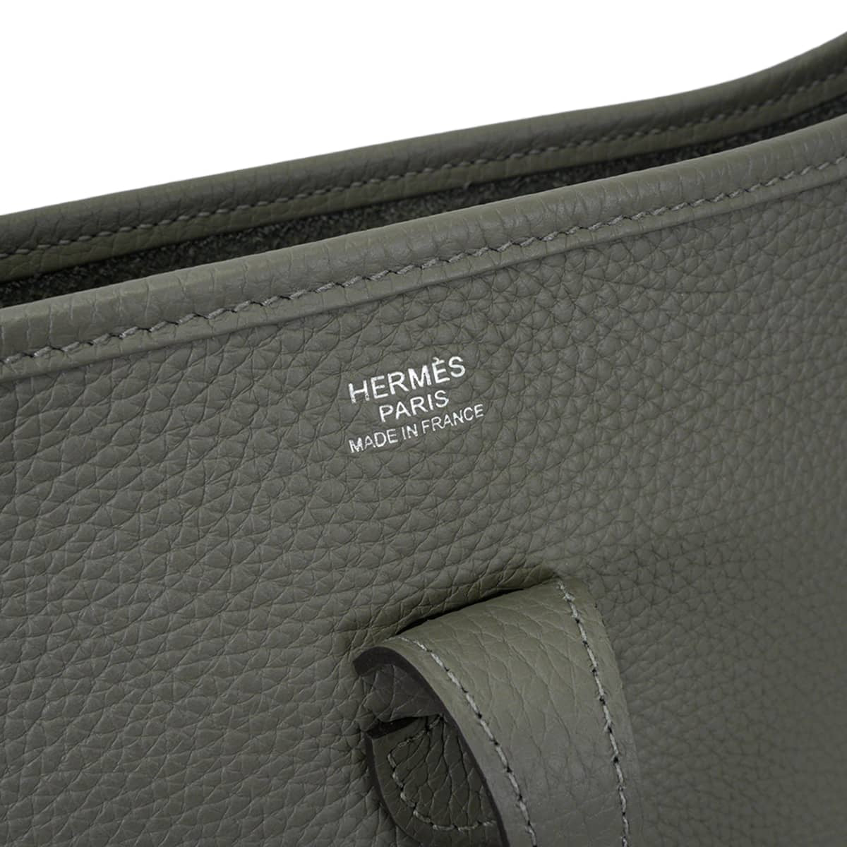[Pre-loved] HERMES Shoulder bag Evelyne 29 PM Evelyne 3 Gris Meyer Taurillon Clemence Silver HW Stamp U[LIKE NEW][Authentic]