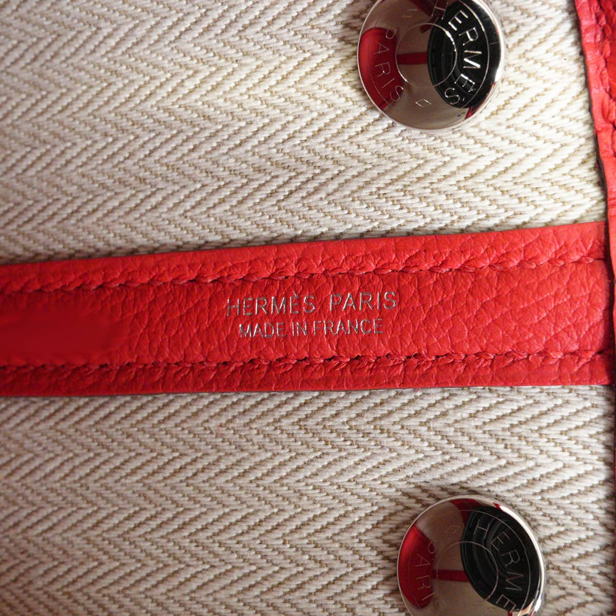 HERMES Handbag Neo Garden Party 23 Rouge de Coeur Veau Togo Silver HW Stamp G[BRAND NEW][Authentic]