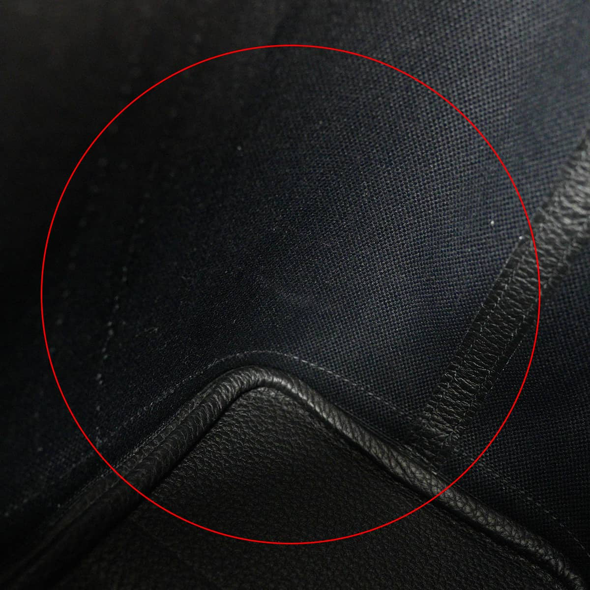 [Pre-loved] HERMES tote bag Garden Party 30 TPM Noir (Black) Toile Militaire/Veau Negonda Silver HW Stamp B[USED SA][Authentic]