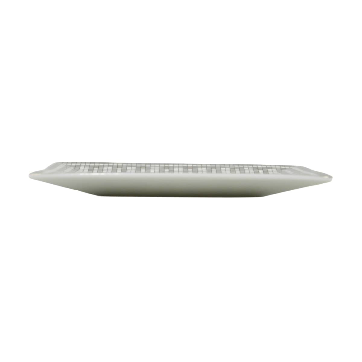 HERMES Plate Petit Carre No.2 Mosaique au 24Platinum Porcelain[BRAND NEW][Authentic]