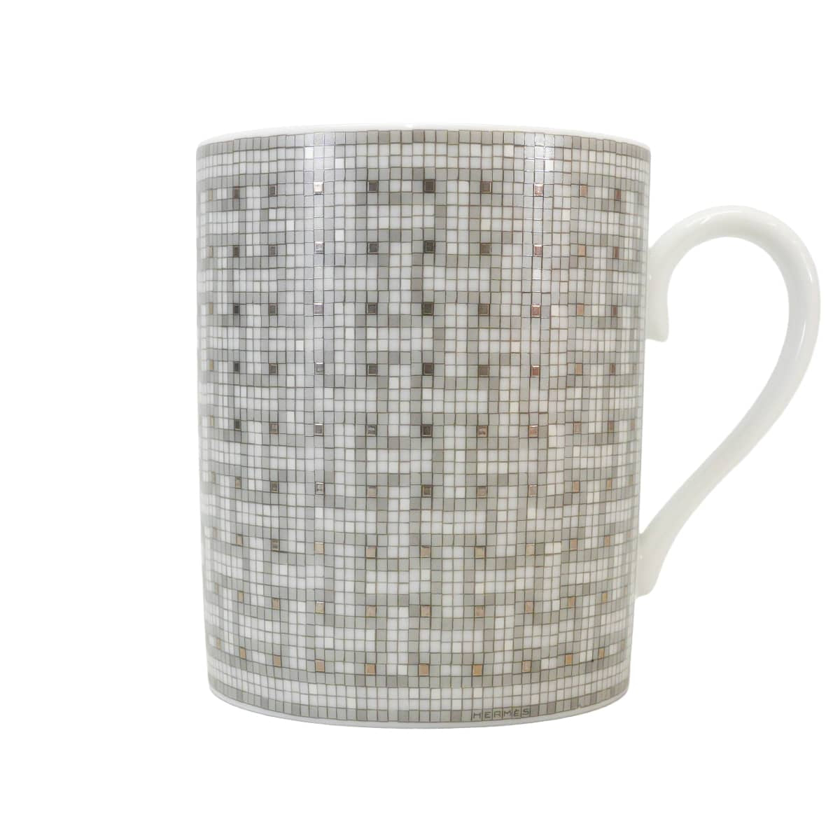 HERMES mug cup Mosaique au 24 300mlPlatinum Porcelain P035031P[BRAND NEW][Authentic]
