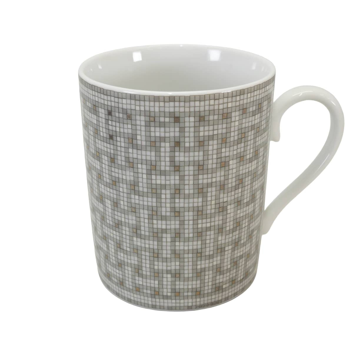 HERMES mug cup Mosaique au 24 300mlPlatinum Porcelain P035031P[BRAND NEW][Authentic]