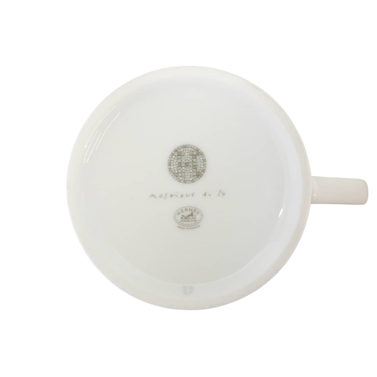HERMES mug cup Mosaique au 24 300mlPlatinum Porcelain P035031P[BRAND NEW][Authentic]