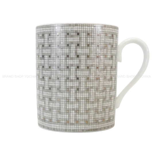 HERMES mug cup Mosaique au 24 300mlPlatinum Porcelain P035031P[BRAND NEW][Authentic]