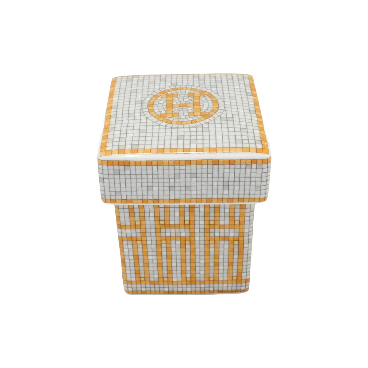 HERMES tableware Sugar Pot Mosaique au 24Gold Porcelain[BRAND NEW][Authentic]