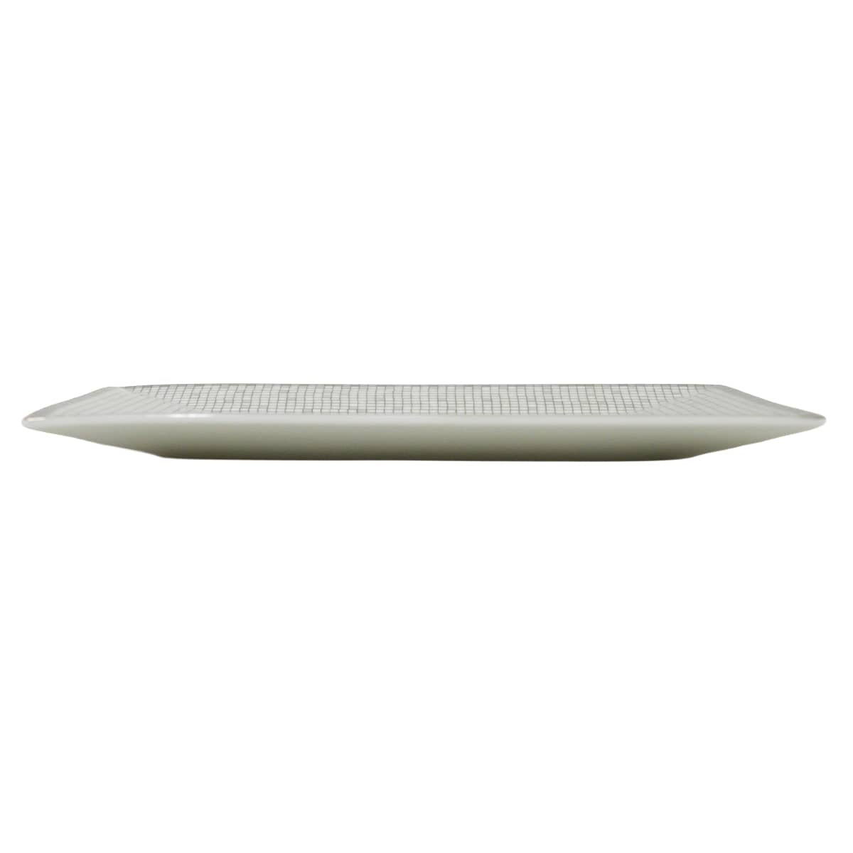 HERMES Plate Petit Carre No.3 Mosaique au 24Platinum Porcelain[BRAND NEW][Authentic]