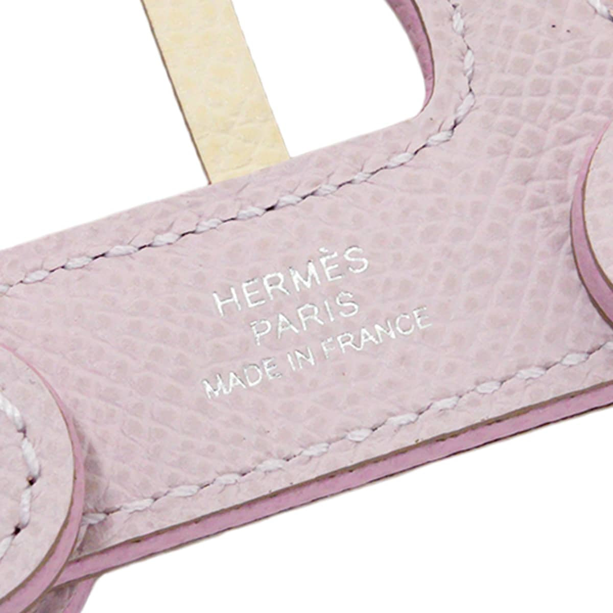 HERMES bag charm Cheval a Roulettes Mauve Pale/Mauve sylvestre/Nata Veau Epsom Stamp G[BRAND NEW][Authentic]
