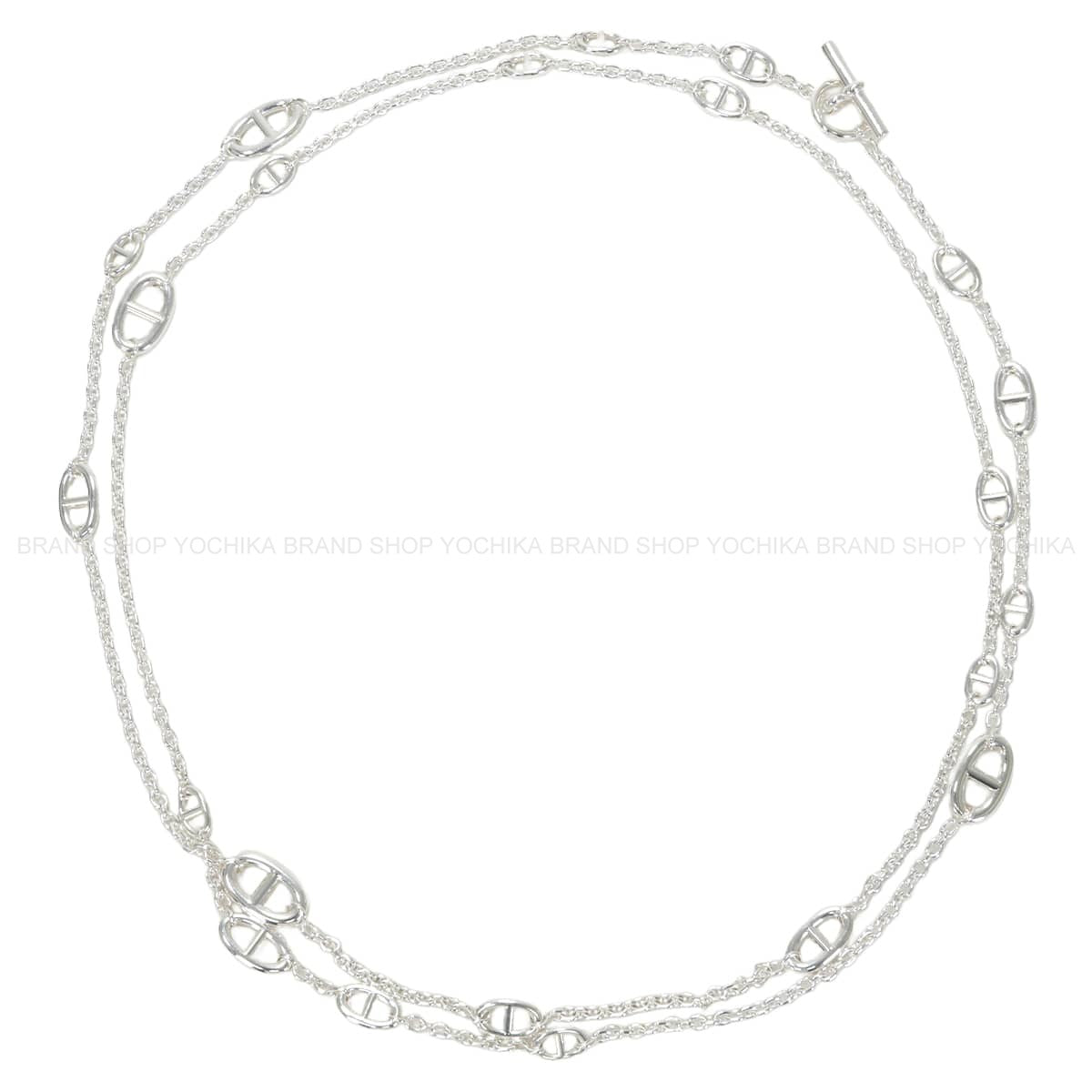 [Pre-loved] HERMES necklace Long Farandole Chaine d'Ancre 160 Silver Silver925 (SV925 Ag925)[LIKE NEW][Authentic]