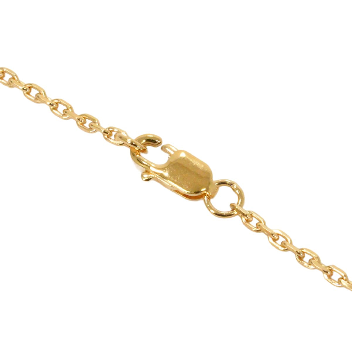HERMES necklace Mini Pop H Pendant Rose Dragee Gold plated/Lacquer Gold HW[BRAND NEW][Authentic]