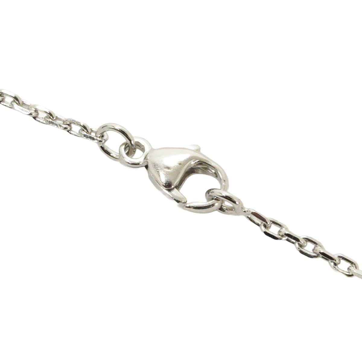 HERMES necklace Mini Pop H Pendant Gold Silver plated/Lacquer Silver HW[BRAND NEW][Authentic]