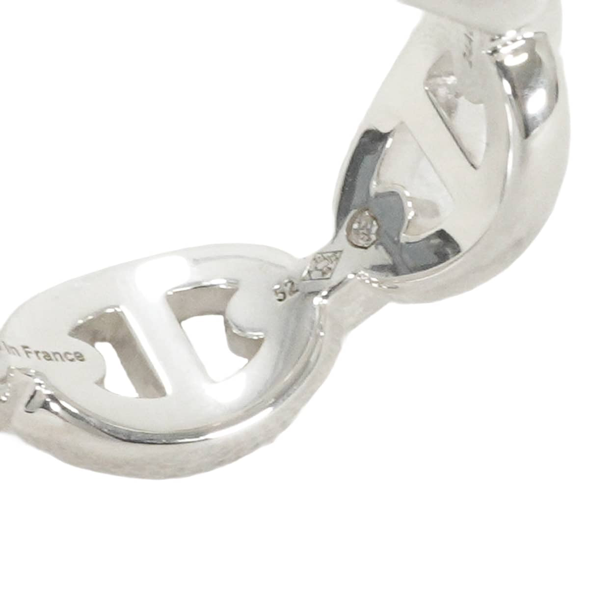 HERMES ring Chaine D'ancre Enchainee PM Silver925 (SV925 Ag925) #52[EXCELLENT][Authentic]