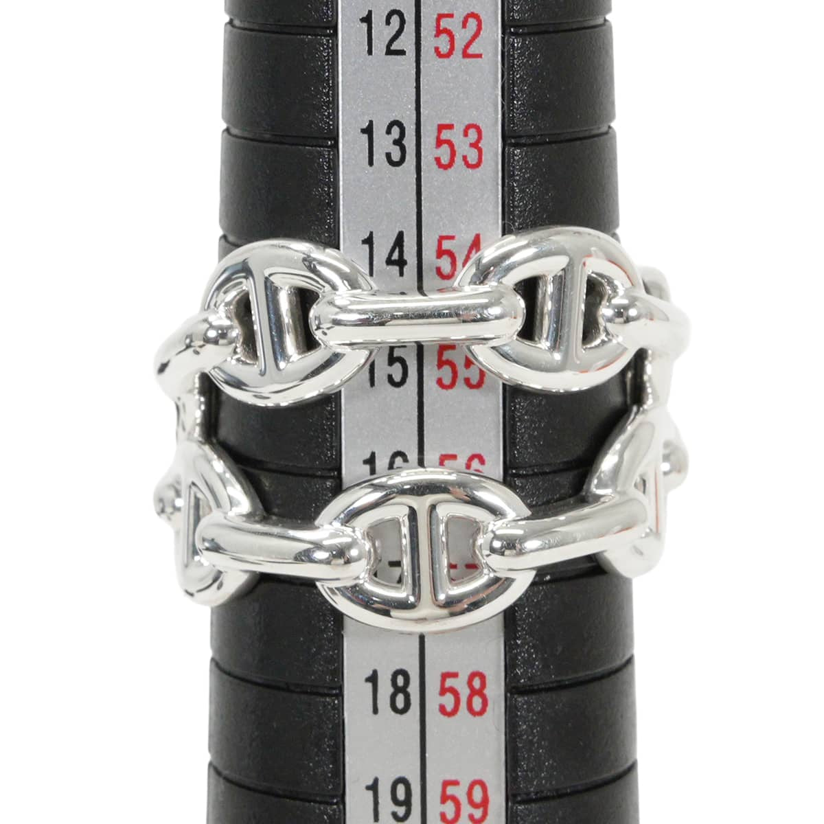 2026SS HERMES ring Chaine d'Ancre Enchainee Double Row Silver Silver925 (SV925 Ag925) #56[EXCELLENT][Authentic]