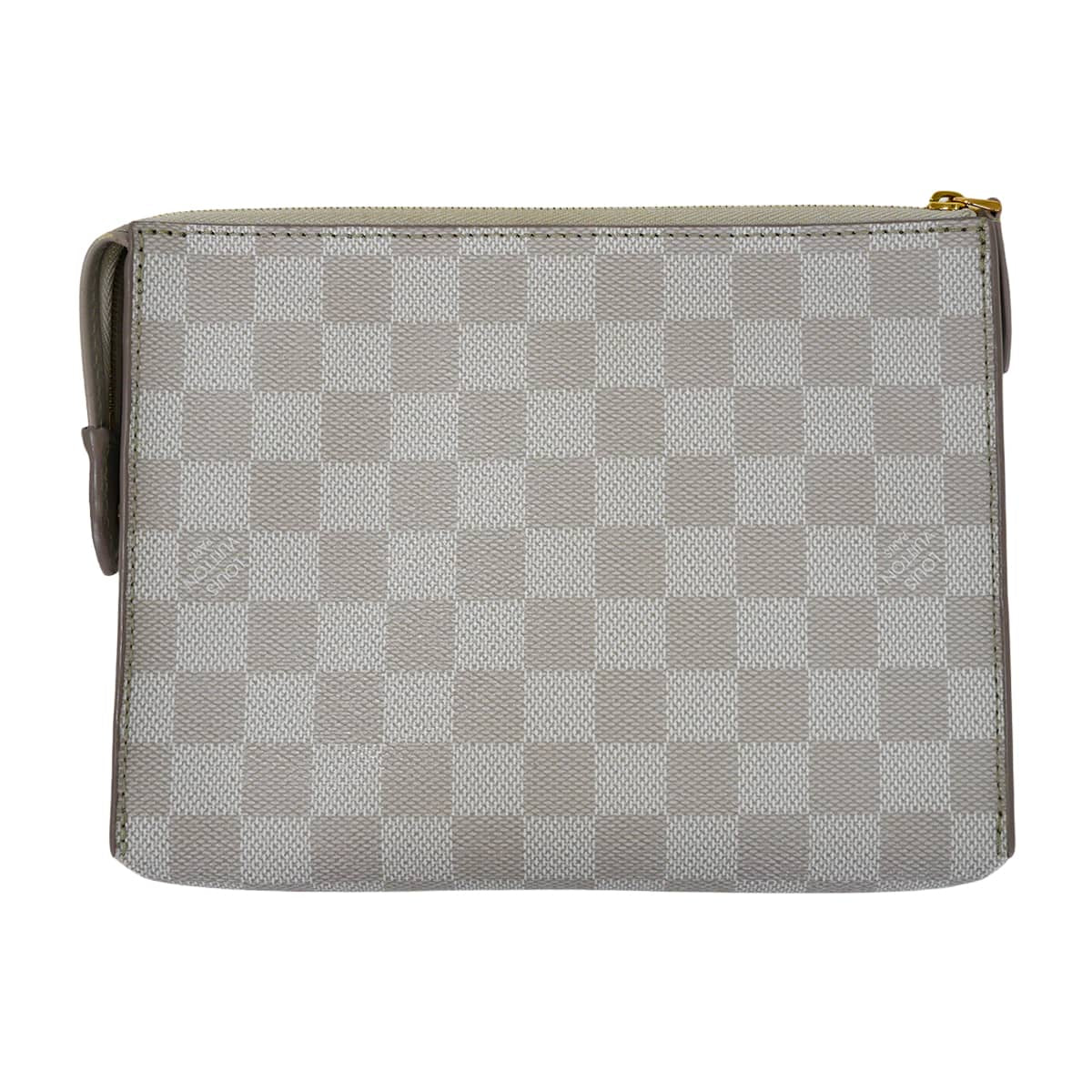 [Pre-loved] 2014 Cruise Collection LOUIS VUITTON Clutch bag Pouch ELEMONGres Damier Couleur Gold HW N41300[LIKE NEW][Authentic]