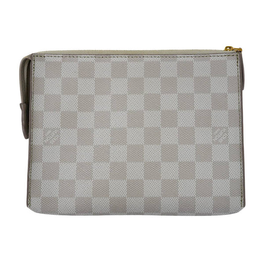 [Pre-loved] 2014 Cruise Collection LOUIS VUITTON Clutch bag Pouch ELEMONGres Damier Couleur Gold HW N41300[LIKE NEW][Authentic]