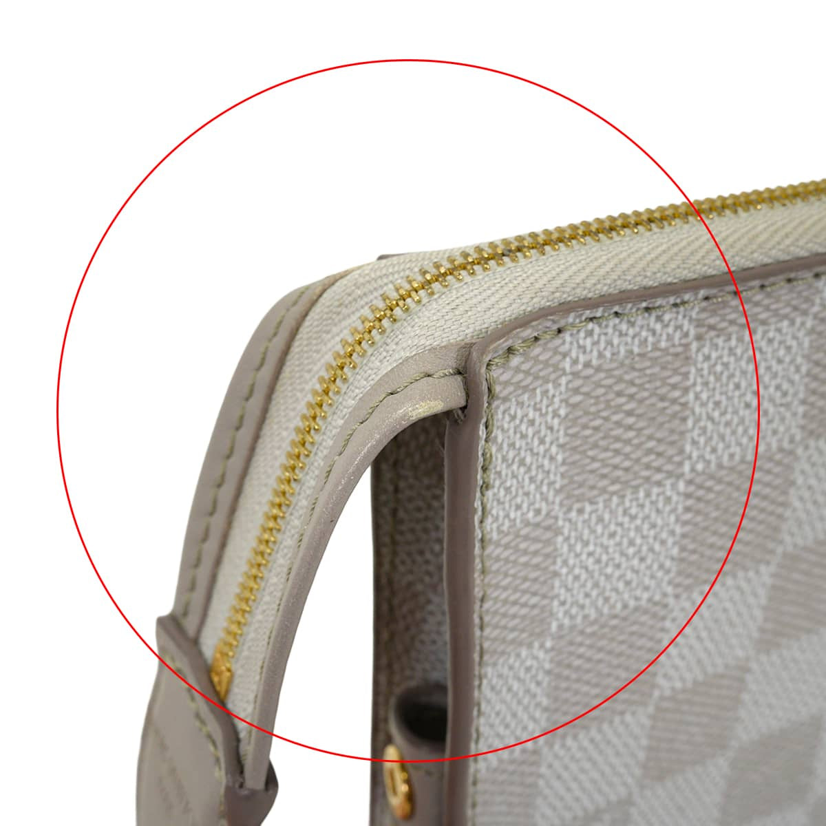[Pre-loved] 2014 Cruise Collection LOUIS VUITTON Clutch bag Pouch ELEMONGres Damier Couleur Gold HW N41300[LIKE NEW][Authentic]