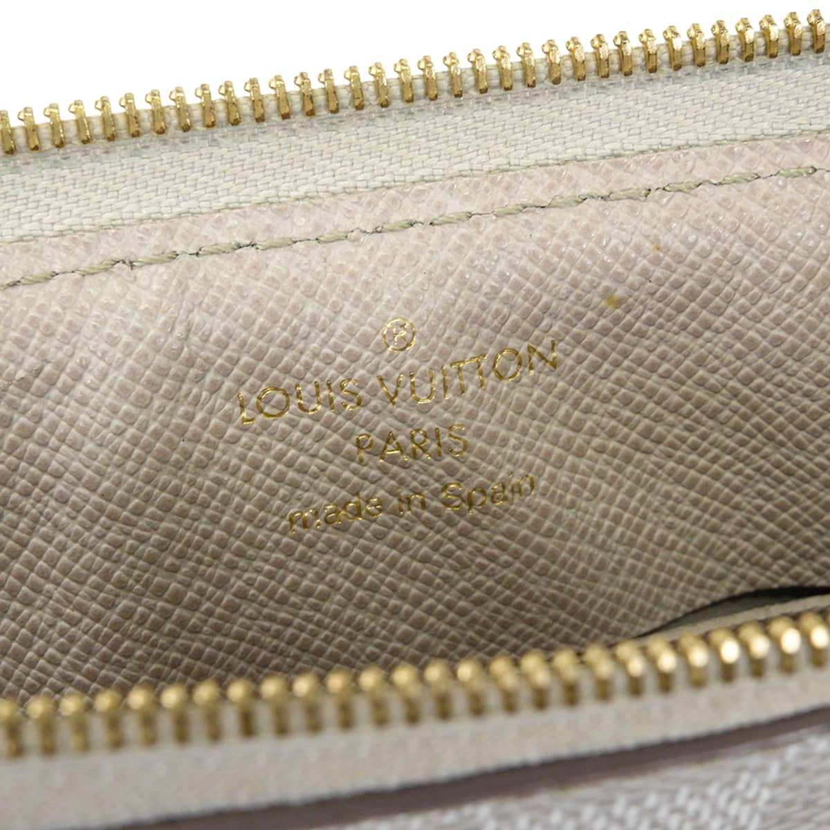 [Pre-loved] 2014 Cruise Collection LOUIS VUITTON Clutch bag Pouch ELEMONGres Damier Couleur Gold HW N41300[LIKE NEW][Authentic]