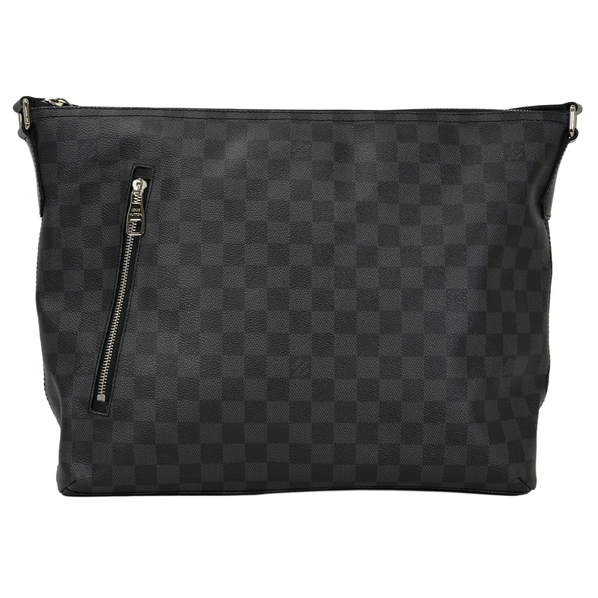 [Pre-loved] LOUIS VUITTON Shoulder bag MICK MM Checkered Grey Damier Graphite Silver HW N41106[LIKE NEW][Authentic]