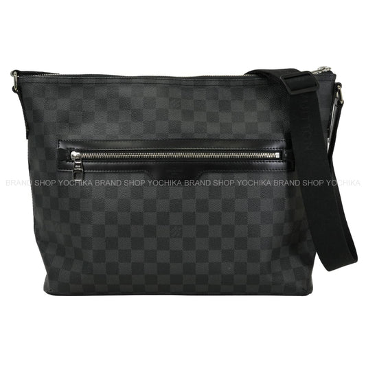 [Pre-loved] LOUIS VUITTON Shoulder bag MICK MM Checkered Grey Damier Graphite Silver HW N41106[LIKE NEW][Authentic]