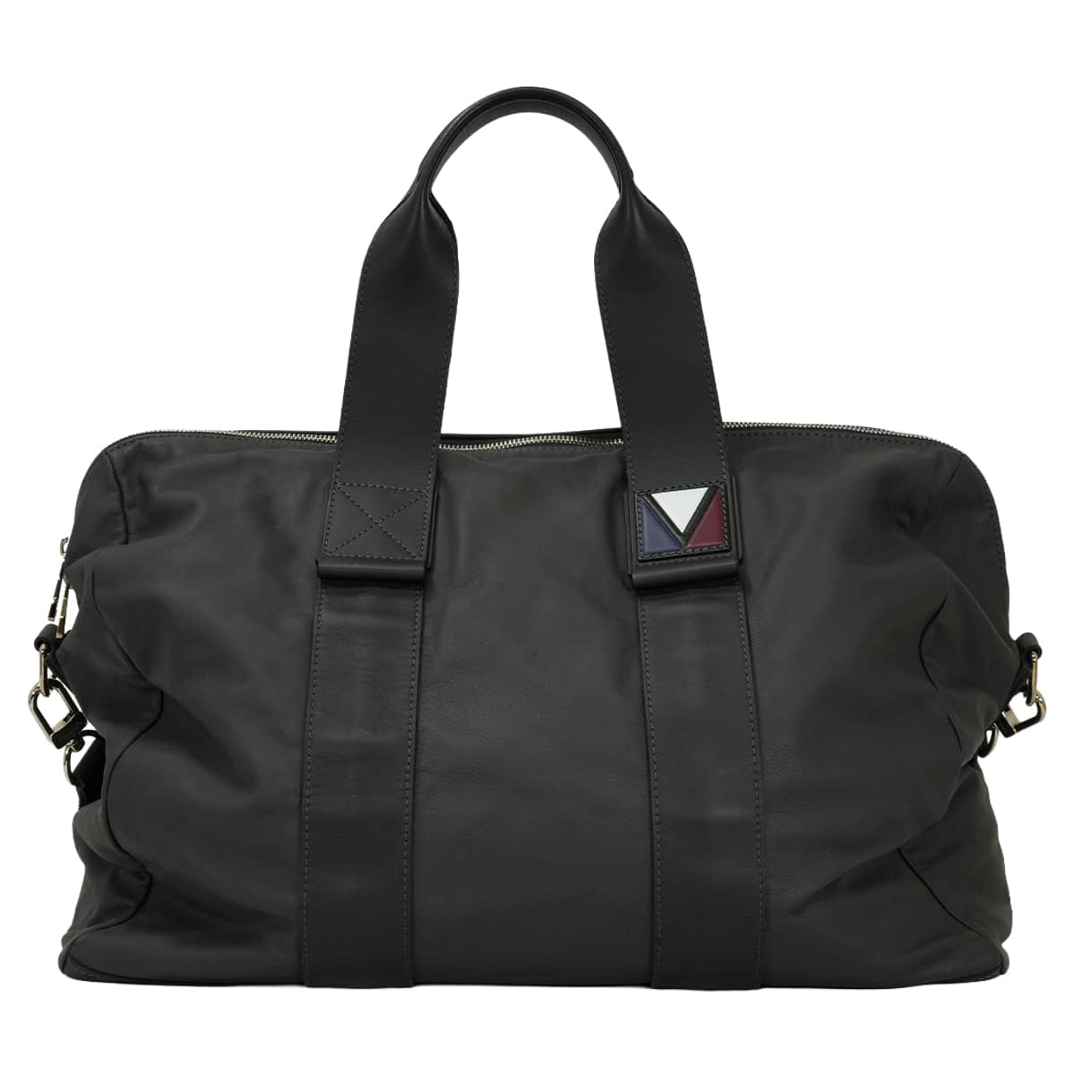 [Pre-loved] LOUIS VUITTON Boston bag Shoulder Gaston V Start PMAsphalt Gray Calfskin Silver HW M51113[LIKE NEW][Authentic]