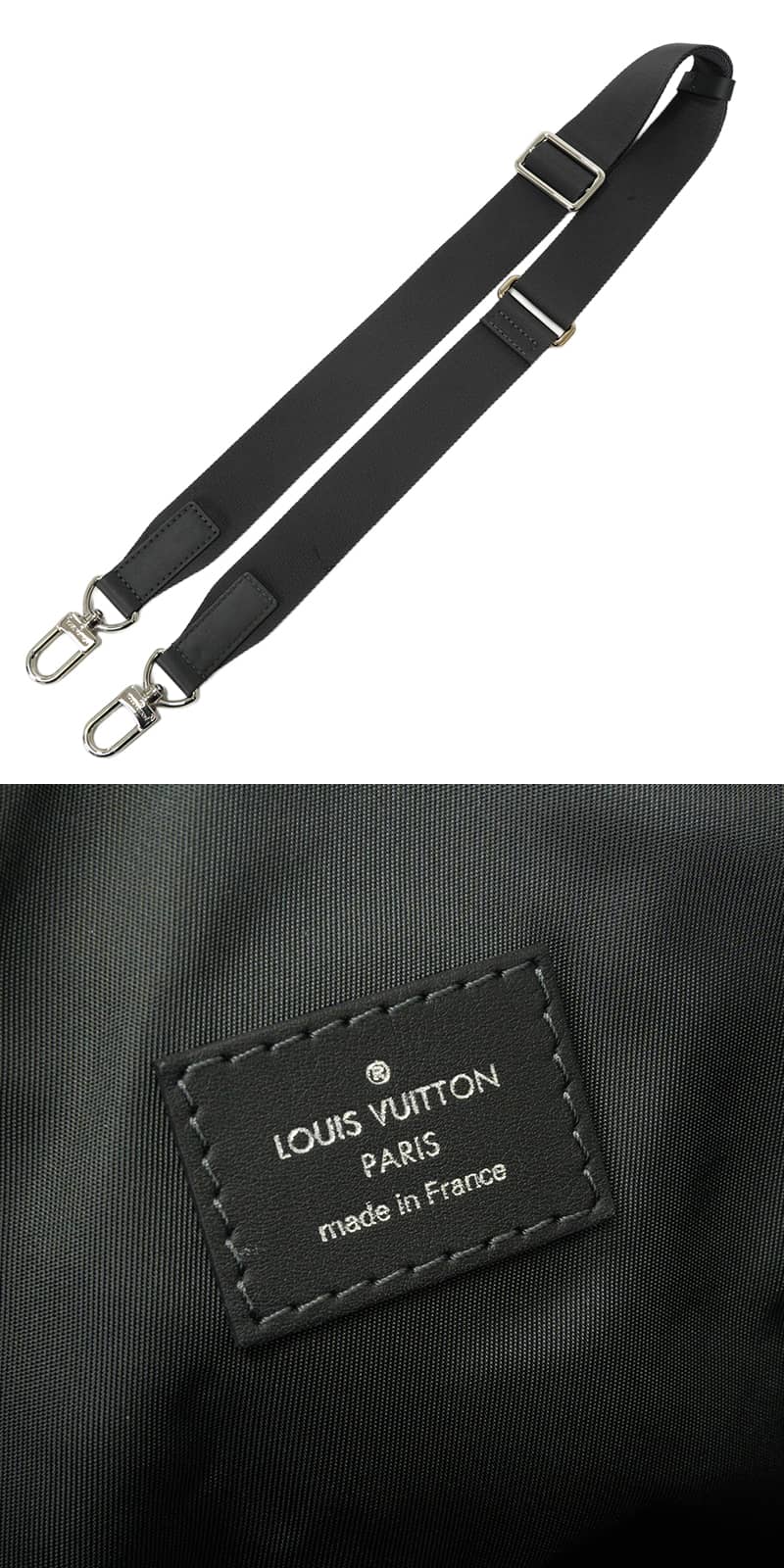 [Pre-loved] LOUIS VUITTON Boston bag Shoulder Gaston V Start PMAsphalt Gray Calfskin Silver HW M51113[LIKE NEW][Authentic]