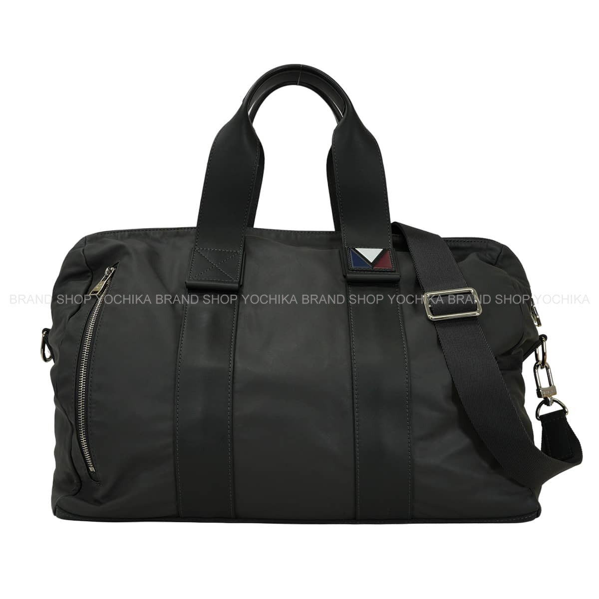 [Pre-loved] LOUIS VUITTON Boston bag Shoulder Gaston V Start PMAsphalt Gray Calfskin Silver HW M51113[LIKE NEW][Authentic]